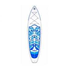 Placi de windsurf, Placa de paddleboarding FunWater SUP SUPFW05B, 320 x 83 x 15 cm, Antiderapanta, Gonflabila, Set accesorii inclus, Albastru / Alb, lerato.ro