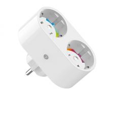 Prize smart WiFi, Set 2 prize smart Gosund SP211 cu monitorizarea energiei, Dubla, Control vocal, Putere 3500W, WiFi, Alb, lerato.ro