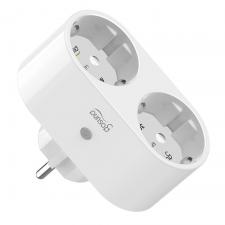 Prize smart WiFi, Priza Smart Gosund SP211 cu monitorizarea energiei, Dubla, Control vocal, Putere 3500W, WiFi, Alb, lerato.ro