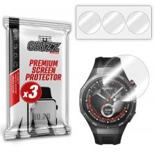 Accesorii Huawei Watch, Set 3 folii protectie GrizzGlass Hydrofilm compatibila cu Huawei Watch GT 5 Pro, 46mm, Transparent, lerato.ro