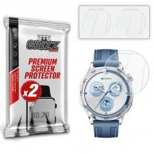 Accesorii Huawei Watch, Set 2 folii sticla hibrid GrizzGlass HybridGlass compatibila cu Huawei Watch GT 5, 41mm, Transparent, lerato.ro