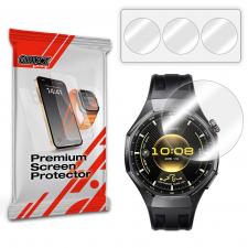 Accesorii Huawei Watch, Set 3 folii protectie GrizzGlass Hydrofilm compatibila cu Huawei Watch GT 6 Pro, 46mm, Transparent, lerato.ro