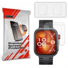 Accesorii Huawei Watch, Set 3 folii protectie GrizzGlass Hydrofilm compatibila cu Huawei Watch Fit 4 Pro, Transparent, lerato.ro