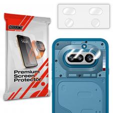 Folii Nothing Phone (4a), Set de 2 protectii camera foto GrizzGlass HybridGlass compatibile cu Nothing Phone (4a), Transparent, lerato.ro