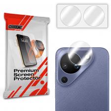 Folii protectie Huawei Pura 90 Pro, Set de 2 protectii camera foto GrizzGlass HybridGlass compatibile cu Huawei Pura 90 Pro, Transparent, lerato.ro