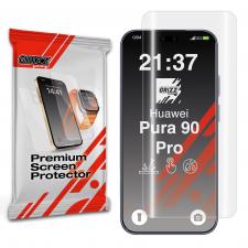 Folii protectie Huawei Pura 90 Pro, Folie protectie GrizzGlass Hydrofilm compatibila cu Huawei Pura 90 Pro, Transparent, lerato.ro