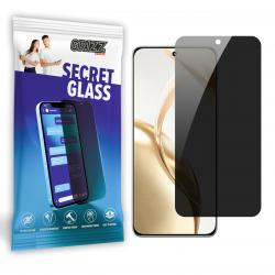 Folie sticla hibrid GrizzGlass SecretGlass Privacy compatibila cu Honor 200, Negru