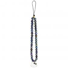 Hello Kitty Style, Charm pentru telefon Hello Kitty Pearls, Kitty Head, Negru, lerato.ro