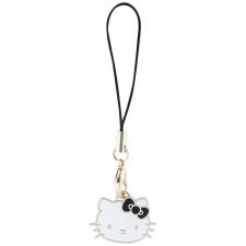 Hello Kitty Style, Charm pentru telefon Hello Kitty, Head Pendant, Negru, lerato.ro