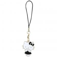 Hello Kitty Style, Charm pentru telefon Hello Kitty, Kitty Cute Pendant, Negru, lerato.ro