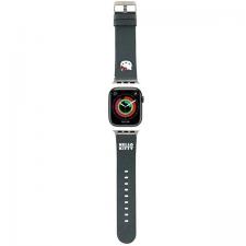 Hello Kitty Style, Curea Hello Kitty din piele, Kitty Head, compatibila cu Apple Watch 38/40/41mm, Negru, lerato.ro