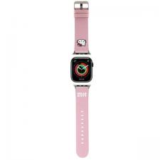 Hello Kitty Style, Curea Hello Kitty din piele, Kitty Head, compatibila cu Apple Watch 38/40/41mm, Roz, lerato.ro