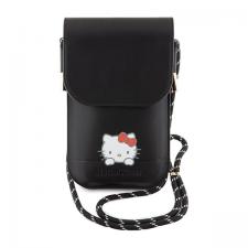 Hello Kitty Style, Geanta universala din piele pentru telefon Hello Kitty Daydreaming Cord, Negru, lerato.ro