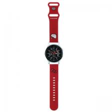 Hello Kitty Style, Curea Hello Kitty din silicon, Kitty Head, compatibila cu Samsung Galaxy Watch 46mm, Rosu, lerato.ro