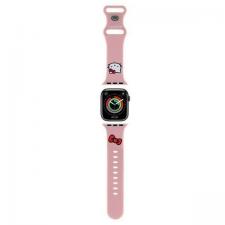 Hello Kitty Style, Curea Hello Kitty din silicon, Kitty Head, compatibila cu Apple Watch 42/44/45/49mm, Roz, lerato.ro