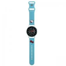 Hello Kitty Style, Curea Hello Kitty din silicon, Kitty Head, compatibila cu Samsung Galaxy Watch 46mm, Albastru, lerato.ro