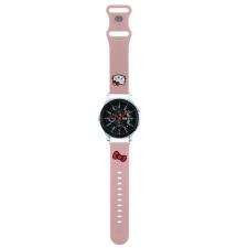 Hello Kitty Style, Curea Hello Kitty din silicon, Kitty Head, compatibila cu Samsung Galaxy Watch 46mm, Roz, lerato.ro