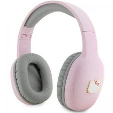 Hello Kitty Style, Casti audio bluetooth Hello Kitty Metal Logo, Bluetooth 5.3, 200 mAh, Roz, lerato.ro