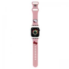 Hello Kitty Style, Curea Hello Kitty din silicon, Kitty Head, compatibila cu Apple Watch 38/40/41mm, Roz, lerato.ro