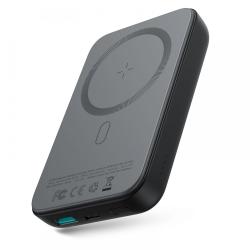 Baterie externa portabila Joyroom JR-W020 Mini 10000 mAh, compatibila MagSafe, Putere Wireless 15W, Cablu USB-C inclus, Negru