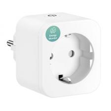 Prize smart WiFi, Priza smart Meross MSS305-EU, Masurarea energiei, 16A, WiFi, Alb, lerato.ro