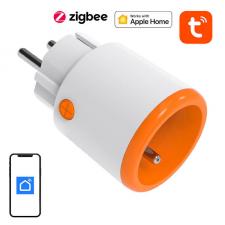 Prize smart WiFi, Priza Smart NEO NAS-WR15BH, Compatibila Zigbee/Apple HomeKit, Putere 16A WiFi, Alb, lerato.ro
