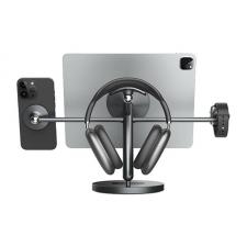 Stand birou tableta, Suport universal Nillkin SnapBranch Modular All in One, Compatibil cu telefoane, tablete, casti si ceasuri de maxim 12.9 inch, Gri, lerato.ro