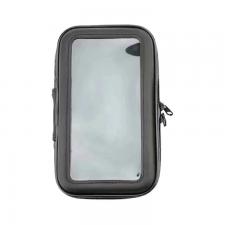 Suporturi telefon si depozitare accesorii, Suport universal impermeabil tip husa pentru bicicleta, Compatibil cu telefoane de maxim 165 mm x 80 mm, Marime XL, Fara montaj pe ghidon, Negru, lerato.ro