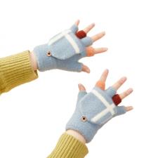 Imbracaminte sport si accesorii, Manusi de iarna pentru femei si copii Winter, Compatibile Touchscreen, Marime universala, Albastru, lerato.ro