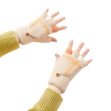 Imbracaminte sport si accesorii, Manusi de iarna pentru femei si copii Winter, Compatibile Touchscreen, Marime universala, Alb, lerato.ro