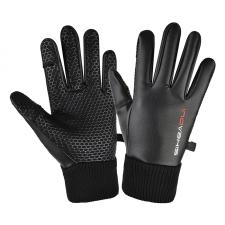 Imbracaminte sport si accesorii, Manusi de iarna, Compatibile cu ecrane tactile, Waterproof / Windproof, Negru, lerato.ro