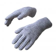 Imbracaminte sport si accesorii, Manusi de iarna impletite cu decupaj pentru degete, Gri, lerato.ro
