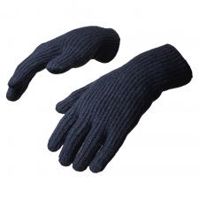 Imbracaminte sport si accesorii, Manusi de iarna impletite cu decupaj pentru degete, Negru, lerato.ro