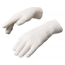 Imbracaminte sport si accesorii, Manusi de iarna impletite cu decupaj pentru degete, Bej, lerato.ro