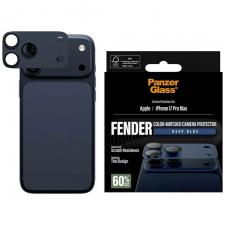 Folii iPhone 17 Pro Max, Protectie camera foto PanzerGlass Fender compatibila cu iPhone 17 Pro Max, Albastru, lerato.ro