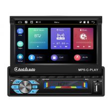 Accesorii electronice auto, Monitor auto Podofo A3012, 9 inch, Carplay si Android Auto, Bluetooth, GPS, WIFI, USB, Negru, lerato.ro
