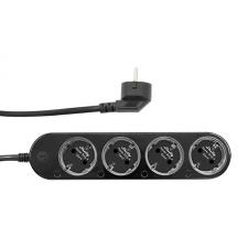 Prize smart WiFi, Prelungitor Smart Shelly Power Strip Gen4,  4 prize, Compatibil Zigbee/Matter, 12A, WiFi, Bluetooth, Negru, lerato.ro