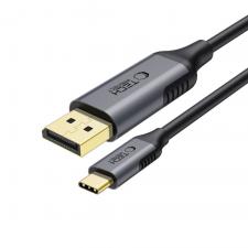 Cabluri video, Cablu video TECH-PROTECT UltraBoost, USB-C 3.0 tata la DisplayPort 1.4 tata, 8K, 60Hz, 1.8m, Negru, lerato.ro