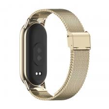 Accesorii Xiaomi Band, Curea otel inoxidabil Tech-Protect Milaneseband compatibila cu Xiaomi Mi Band 8 / 8 NFC / 9 / 9 NFC Starlight, lerato.ro