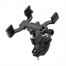 Suporturi telefon si depozitare accesorii, Suport universal bicicleta TECH-PROTECT V3, Aluminiu, Rotire 360 grade, Negru, lerato.ro