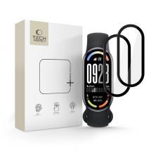 Accesorii Xiaomi Band, Set 2 folii sticla TECH-PROTECT Glass Flex+ compatibil cu Xiaomi Mi Band 10/10 NFC Black, lerato.ro