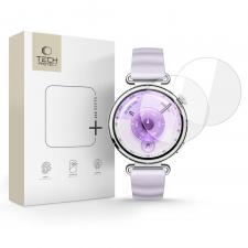 Accesorii Huawei Watch, Folie protectie sticla securizata Tech-Protect Glass Fit Plus compatibila cu Huawei Watch GT 6, 41mm, Transparent, lerato.ro