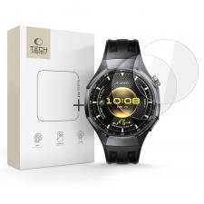 Accesorii Huawei Watch, Folie protectie sticla securizata Tech-Protect Glass Fit Plus compatibila cu Huawei Watch GT 6 Pro, 46mm, Transparent, lerato.ro