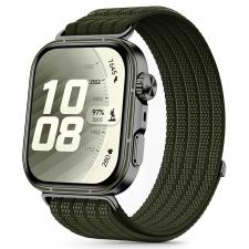 Accesorii Huawei Watch, Curea Tech-Protect Nylon compatibila cu Huawei Watch Fit 3 / 4 / 4 Pro / 5 / 5 Pro, Military Green, lerato.ro