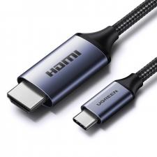 Cabluri video, Cablu video UGREEN CM565, HDMI tata - USB-C tata, 8K, 60Hz, 1.5m, Gri, lerato.ro