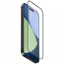 Folii iPhone 17 Pro Max, Folie sticla securizata cu cadru negru Uniq Optix Matte compatibila cu iPhone 17 Pro Max, Transparent, lerato.ro