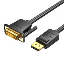 Cabluri video, Cablu video Vention HAFBH, DisplayPort tata - DVI tata, 1080p, 60Hz, 3D, 2m, Negru, lerato.ro