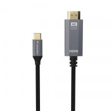 Cabluri video, Cablu video USB-C la HDMI Wozinsky WACH-01, 4K, 60Hz, 18Gbps, 1.8m, Negru, lerato.ro