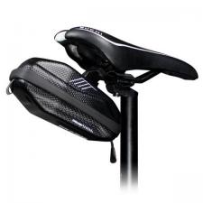 Suporturi telefon si depozitare accesorii, Geanta pentru bicicleta WildMan XSE7S, Waterproof, Montare sub sa, Negru, lerato.ro
