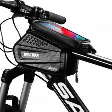 Suporturi telefon si depozitare accesorii, Geanta bicicleta cu husa pentru telefon Wildman Hardpouch XXL, Negru, lerato.ro